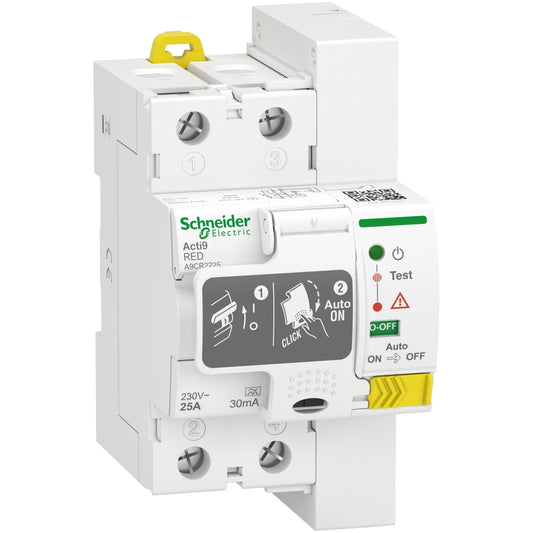 Schneider A9CR2225 - Restart Salvavita riarmo automatico differenziale 25A 30mA